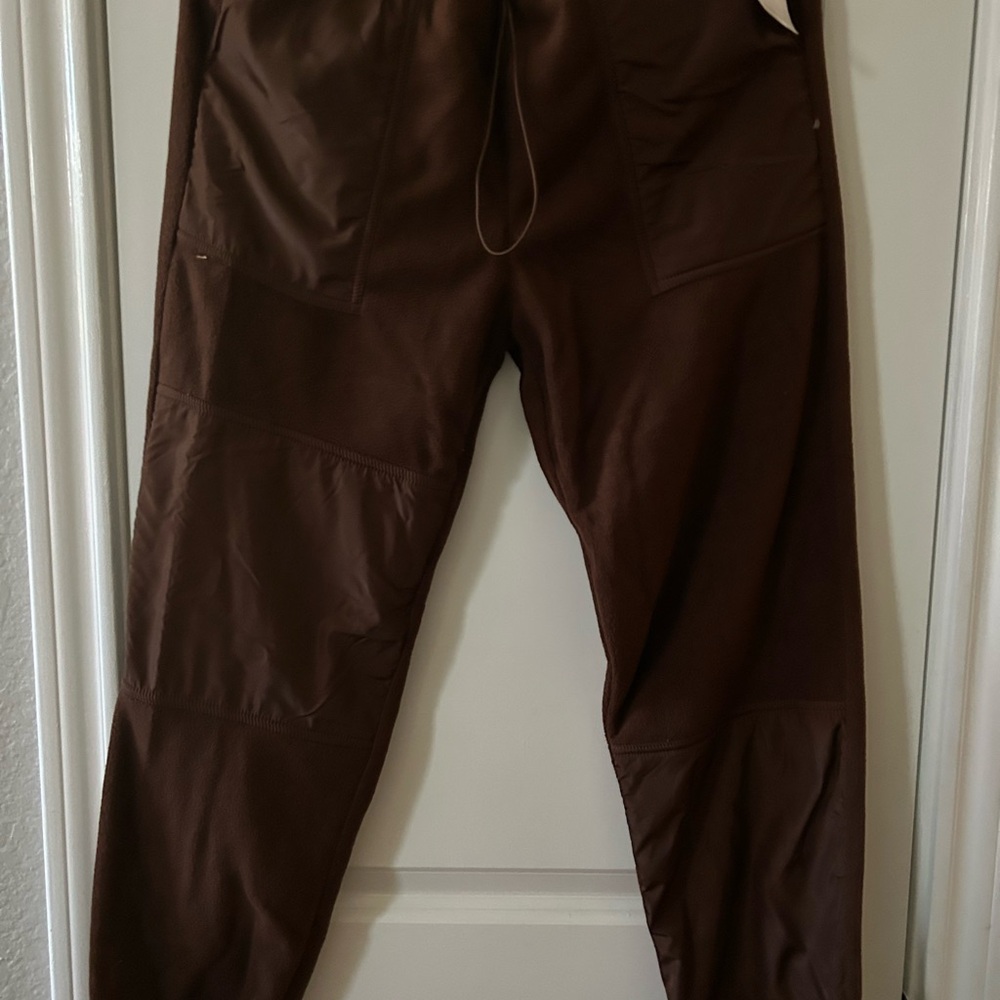 Forever 21 Women's Brown Patchwork Joggers Size Small NWT